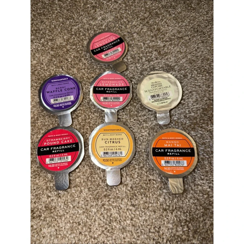 Bath And Body Works Scentportable Car Fragrance Refills‎ Set Of 7